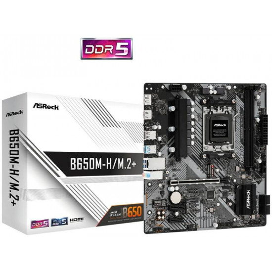 ASROCK B650M-H/M.2+ AMD B650, mATX Alaplap AM5 ASROCK B650M-H/M.2+ AMD B650, mATX Alaplap AM5