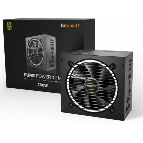 TE-Be Quiet! 750W Pure Power 12 M 12 cm Moduláris tápegység TE-Be Quiet! 750W Pure Power 12 M 12 cm Moduláris tápegység
