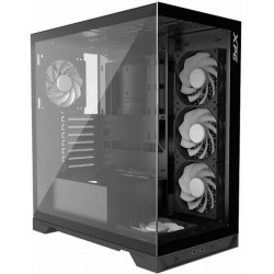 ADATA XPG Invader X, 5x120mm RGB ventilátor, Tápegység nélkül, üvegfalú, fekete Ház Midi ATX