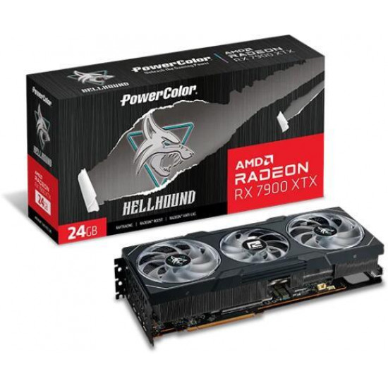 Powercolor RX 7900 XTX OC 24GB GDDR6 Hellhound videokártya Powercolor RX 7900 XTX OC 24GB GDDR6 Hellhound videokártya