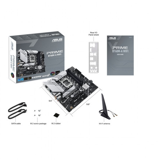 ASUS PRIME B760M-A WIFI INTEL B760, mATX Alaplap S1700