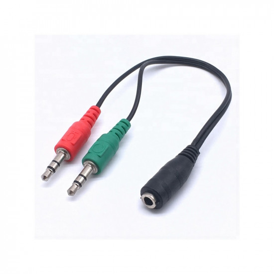 BLACKBIRD Átalakító Headset Stereo jack 1x 3.5mm 4 pin female to 2x 3.5mm 3 pin male (CTIA) (BH1262) BLACKBIRD Átalakító Headset Stereo jack 1x 3.5mm 4 pin female to 2x 3.5mm 3 pin male (CTIA) (BH1262)