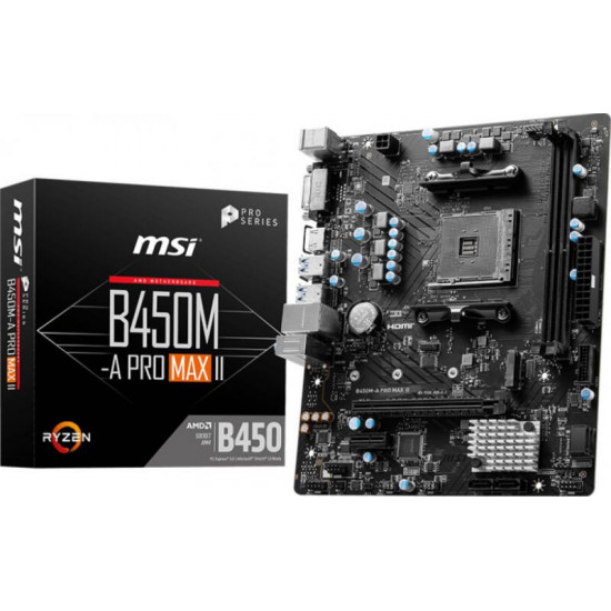 MSI B450M-A Pro Max II alaplap MSI B450M-A Pro Max II alaplap