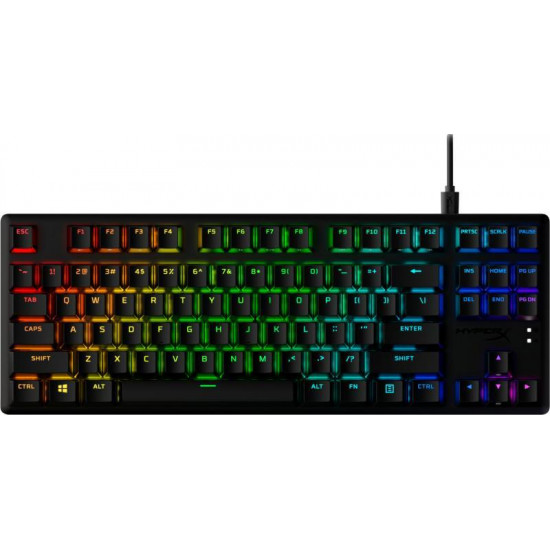 HP HYPERX vezetékes mechanikus gaming billentyűzet Alloy Origins Core PBT piros switch - amerikai lokalizáció HP HYPERX vezetékes mechanikus gaming billentyűzet Alloy Origins Core PBT piros switch - amerikai lokalizáció