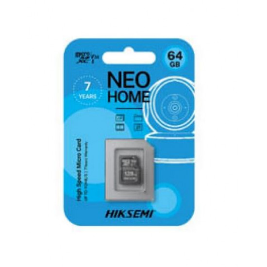 HIKSEMI 64GB MicroSDXC Neo Home CL10 92R/40W UHS-I V30 (HIKVISION) Memóriakártya HIKSEMI 64GB MicroSDXC Neo Home CL10 92R/40W UHS-I V30 (HIKVISION) Memóriakártya