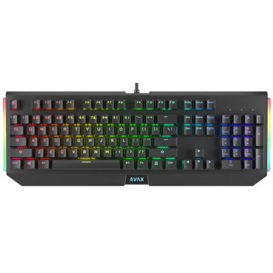 AVAX Vezetékes Billentyűzet FS01 USB, Fekete, Mechanikus, Brown Switch, HUN AVAX Vezetékes Billentyűzet FS01 USB, Fekete, Mechanikus, Brown Switch, HUN