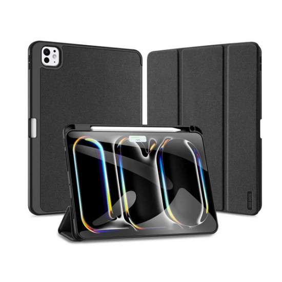 Dux Ducis DD006092 Apple iPad Pro 11 (2024) Domo Series fekete tablet tok (Smart Case Pen)