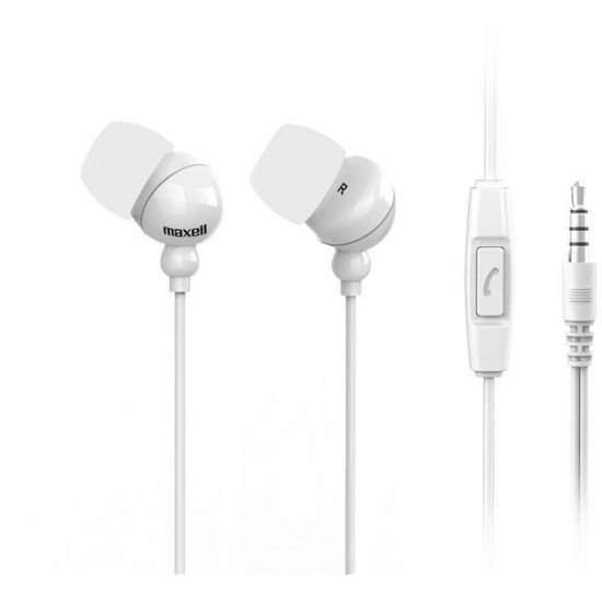 MAXELL Fülhallgató PLUGZ 3.5mm jack, Fehér (303438.00.CN) MAXELL Fülhallgató PLUGZ 3.5mm jack, Fehér (303438.00.CN)