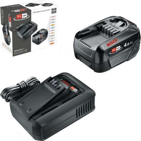 Bosch Starter Set 18V Alliance (1x4.0Ah+AL18V-20) akkumulátor és töltő készlet