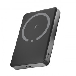 AVAX PB600 FREELY+ 15W Mágneses SLIM Vezeték nélküli Powerbank 10.000mAh + 20W USB-C (PD3.0), szürke