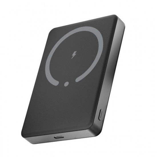 AVAX PB600 FREELY+ 15W Mágneses SLIM Vezeték nélküli Powerbank 10.000mAh + 20W USB-C (PD3.0), szürke