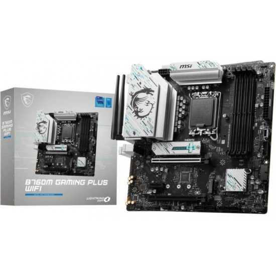 MSI B760M GAMING PLUS WIFI Intel B760, mATX Alaplap S1700 MSI B760M GAMING PLUS WIFI Intel B760, mATX Alaplap S1700