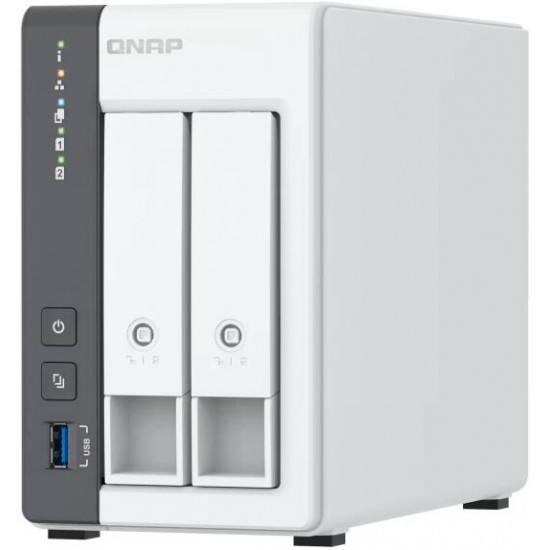 QNAP TS-216G 4x2GHz, 4GB RAM, 1x2500Mbps, 1x1000Mbps, 1xUSB3.2, 2xUSB2.0 NAS 2 fiókos
