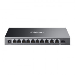 TP-LINK ES210GP Switch 9x1000Mbps (8xPOE+) +1xGigabit SFP kombó Fémházas Easy Smart (Omada)