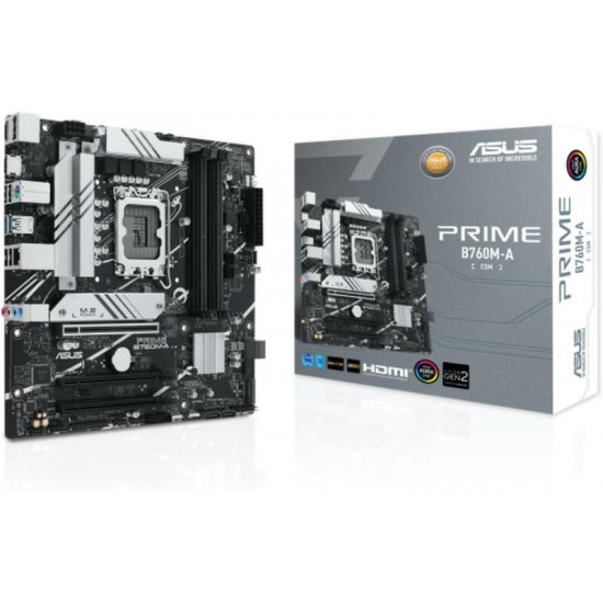 Asus PRIME B760M-A-CSM Intel B760 LGA1700 mATX alaplap