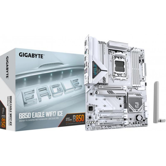 GIGABYTE B850 EAGLE WIFI7 ICE AMD B850, ATX Alaplap AM5