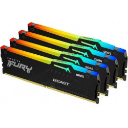 KINGSTON FURY Beast 128GB 5600MT/s CL40 DIMM (Kit of 4) RGB Memória DDR5