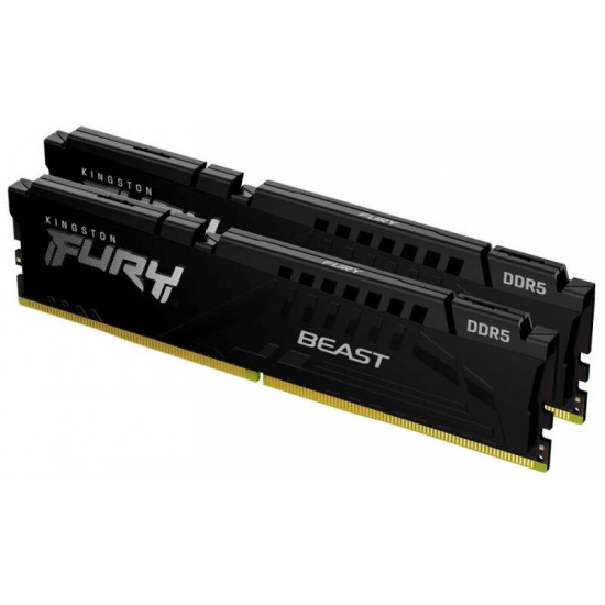 KINGSTON FURY Beast 64GB 6400MT/s CL32 DIMM (Kit of 2) Black EXPO Memória DDR5
