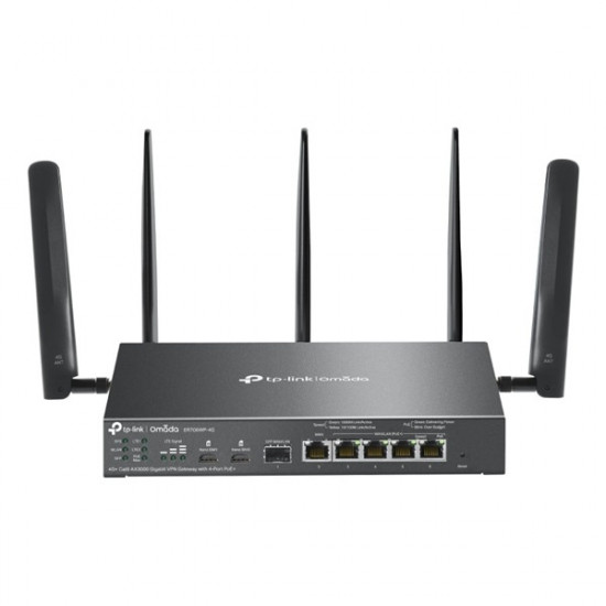 TP-LINK ER706WP-4G Vezetékes Omada AX3000 VPN Router 1xWAN(1000Mbps) + 4x1000Mbps(POE+) + 1xSFP + 2xSIM