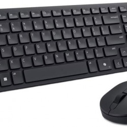 DELL Pro Compact Vezeték nélküli Billentyűzet + egér silent KM555 - UK (QWERTZ) - Fekete