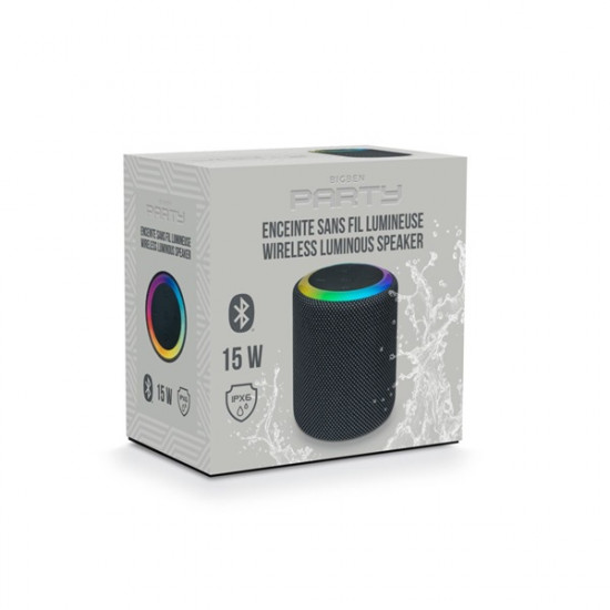 BigBen 2809242 Party 15W vezeték nélküli világító Bluetooth hangszóró BigBen 2809242 Party 15W vezeték nélküli világító Bluetooth hangszóró