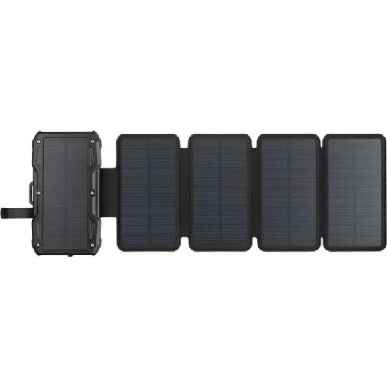 SANDBERG Hordozható akkumulátor, Solar 5-Panel Powerbank 10000