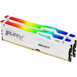 KINGSTON FURY Beast 64GB 6000MT/s CL30 DIMM (Kit of 2) White RGB EXPO Memória DDR5