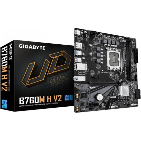 GIGABYTE B760M H V2 INTEL B760, mATX Alaplap S1700