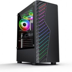 FCPC-R10 RGB fekete ház számítógépház