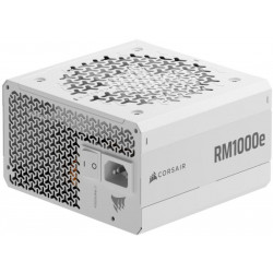 CORSAIR Tápegység Moduláris, RM1000e, 1000W, 12cm, ATX 3.1, PCIe 5.1, BOX, Cybenetics Gold, fehér