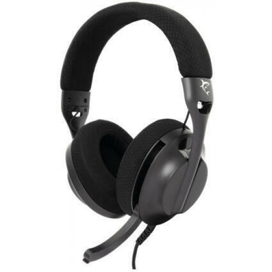 WHITE SHARK PARROT-B, GH-2440B, gamer fejhallgató, fekete