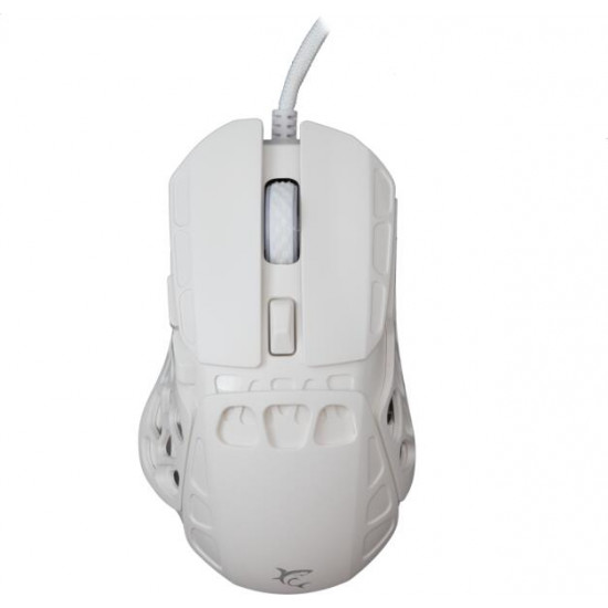 WHITE SHARK ECTOR-W GM-5016W RGB gamer egér, 12.200 dpi, 7 gombos fehér