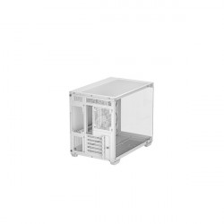 DEEPCOOL CG330 3F WH, Tápegység nélkül, Fehér, Üvegfalú Ház Micro ATX