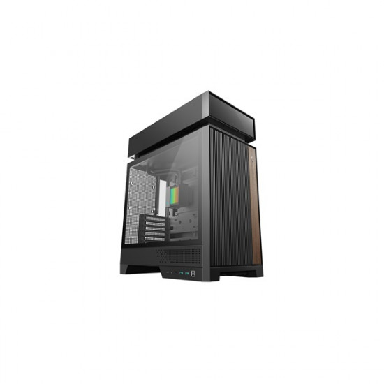 DEEPCOOL CL6600, Vízhűtéssel, Tápegység nélkül, Fekete, Üvegfalú Ház ATX DEEPCOOL CL6600, Vízhűtéssel, Tápegység nélkül, Fekete, Üvegfalú Ház ATX