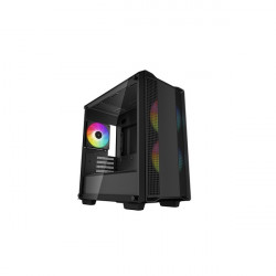 DEEPCOOL CC360 ARGB Tápegység nélkül, Fekete Üvegfalú Ház Micro ATX