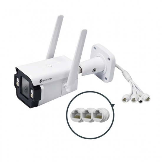 TP-LINK IP & Wi-Fi-s Kamera kültéri éjjellátó 4 megapixel, 4mm Objektív 3G/4G SIM slot, INSIGHT S345-4G(4MM)