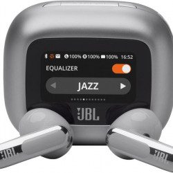 JBL Live Flex 3 True Wireless Bluetooth zajszűrős ezüst fülhallgató