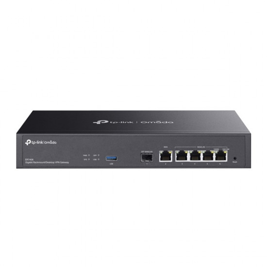 TP-LINK Vezetékes VPN Router 1xWAN(1000Mbps)+ 4xWAN/LAN(1000Mbps) + 1xSFP + 1xUSB, ER7406