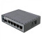 MikroTik hEX S (2025 verzió) E60iUGS L4 512MB 5xGbE LAN 1x2.5 GbE SFP port router
