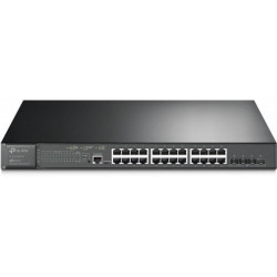 TP-LINK SG3428XMP Switch 24x1000Mbps (24xPOE+) + 4x10G SFP+ + 2xkonzol port, Menedzselhető