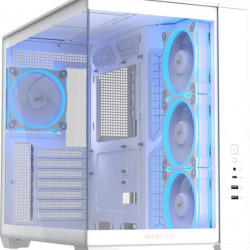 ASUS A32 Plus, Tápegység nélkül, Fehér, Üvegfalúszámítógépház
