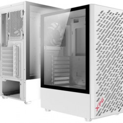 ADATA XPG Valor AIR, 4x120mm ventilátor, Tápegység nélkül, üvegfalú, fehér Ház Midi ATX