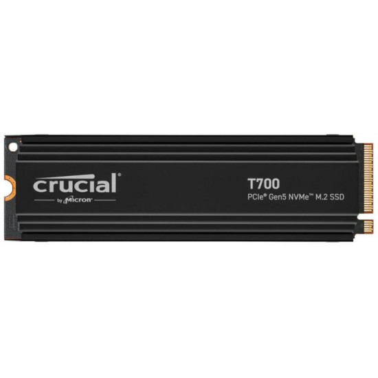 Crucial T700 2TB PCIe 5.0 M.2 with heatsink SSD Crucial T700 2TB PCIe 5.0 M.2 with heatsink SSD
