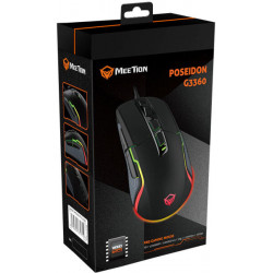 MOU-Meetion MT-G3360 fekete RGB USB egér