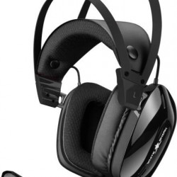 WHITE SHARK GH-2446B GOTTAN-B  vez.nélk. gamer fejhallgató mikrofonnal, fekete