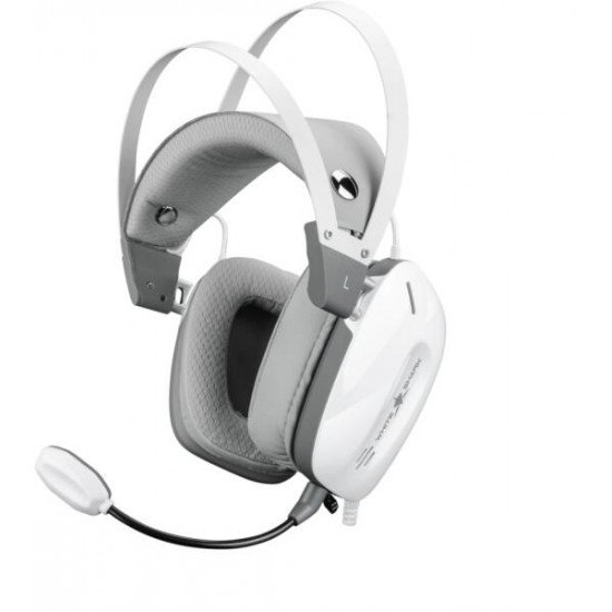 WHITE SHARK GH-2446W GOTTAN-W  vez.nélk. gamer fejhallgató mikrofonnal, fehér