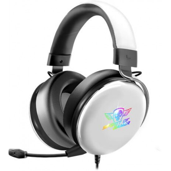 HKM-Spirit of Gamer H700 White MultiPlatform RGB 7.1 Headset