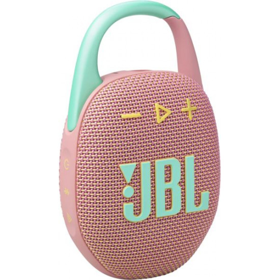 JBL Clip 5 PINK pink hordozható Bluetooth hangszóró JBL Clip 5 PINK pink hordozható Bluetooth hangszóró