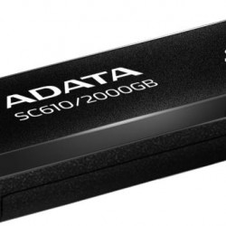 ADATA 2TB SC610 USB 3.2, Fekete/Piros SSD Külső