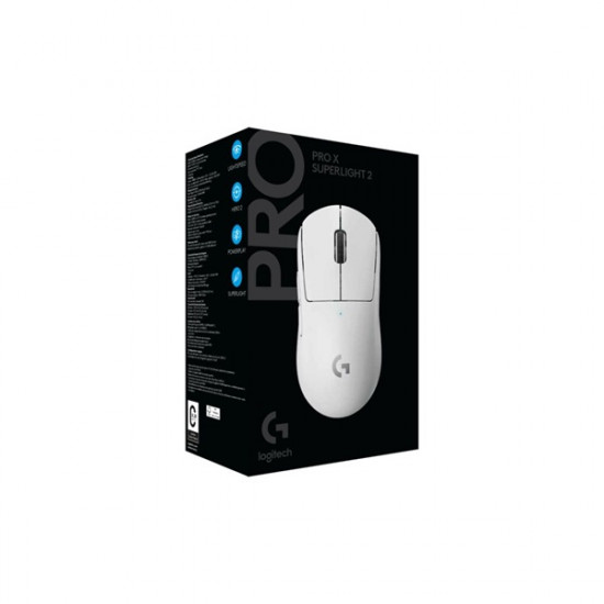 LOGITECH Egér - Pro X 2 SUPERLIGHT 2 Vezeték Nélküli Gaming LIGHTSPEED, Fehér LOGITECH Egér - Pro X 2 SUPERLIGHT 2 Vezeték Nélküli Gaming LIGHTSPEED, Fehér
